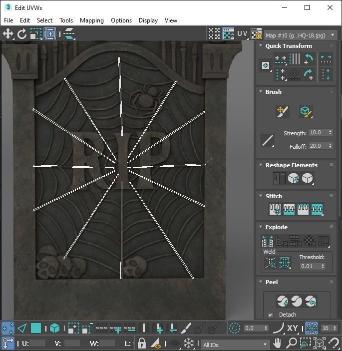 Gravestones Set 3D model_57