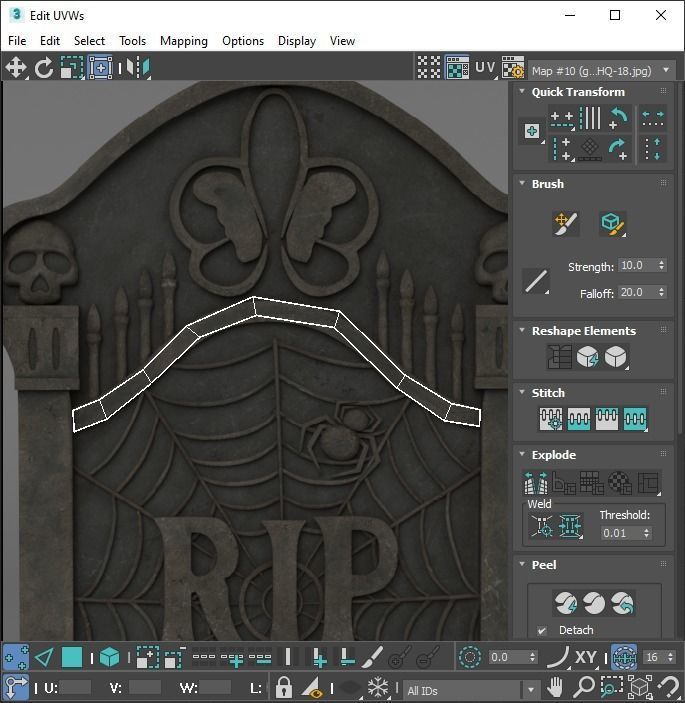 Gravestones Set 3D model_56