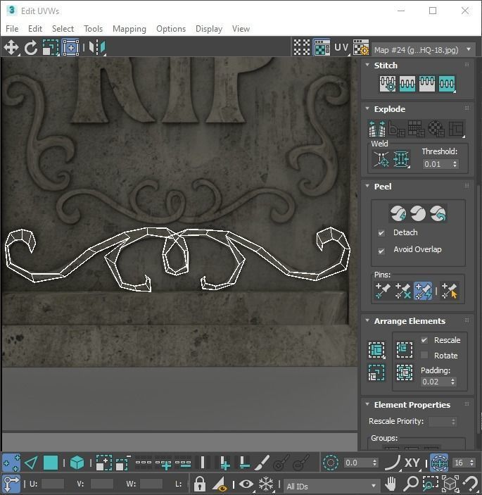 Gravestones Set 3D model_65