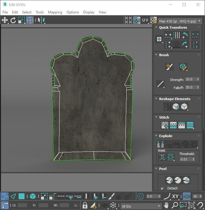 Gravestones Set 3D model_77