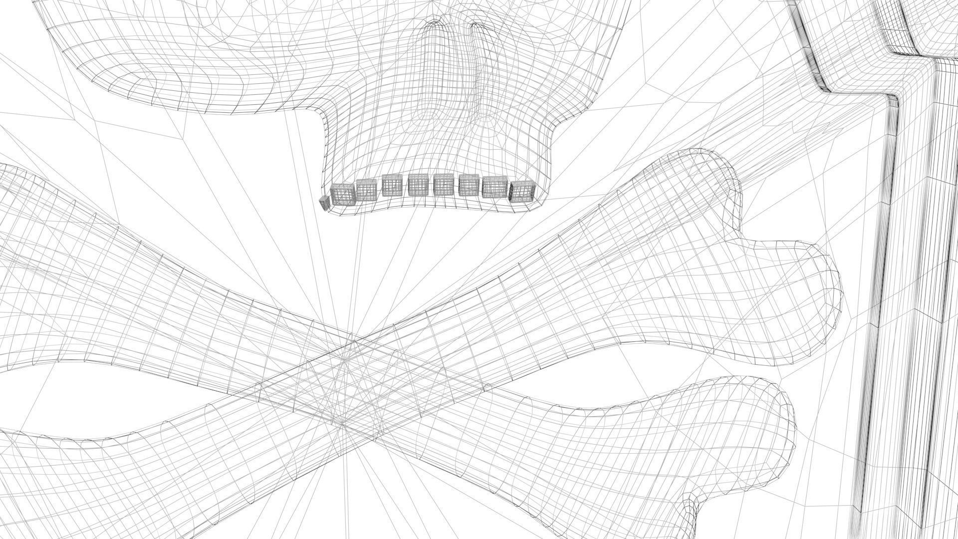 Gravestones Set 3D model_29