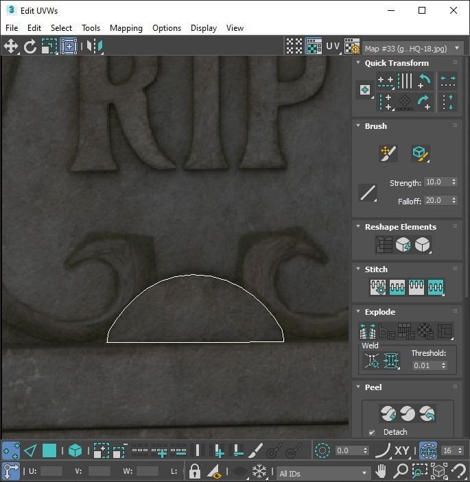 Gravestones Set 3D model_87
