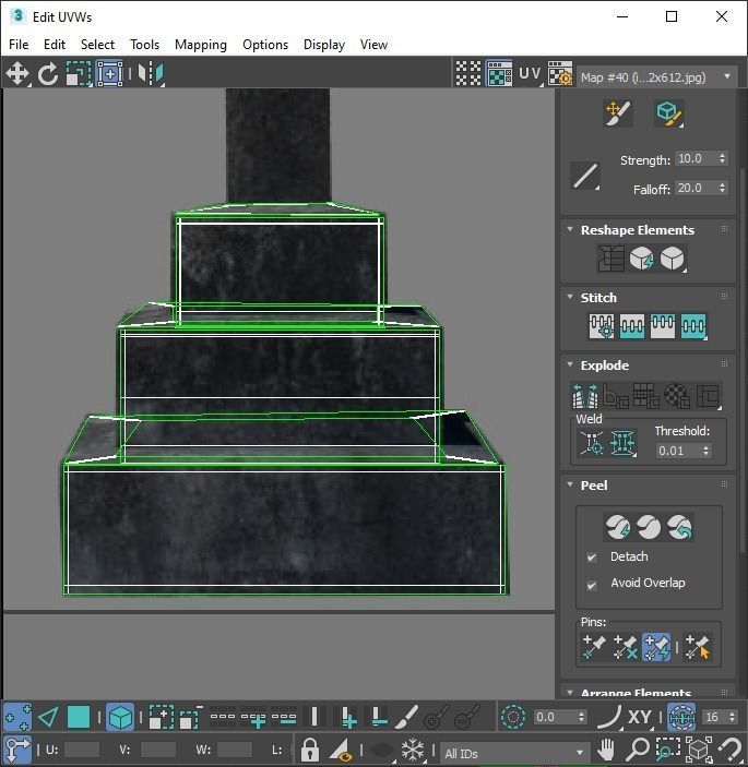 Gravestones Set 3D model_85