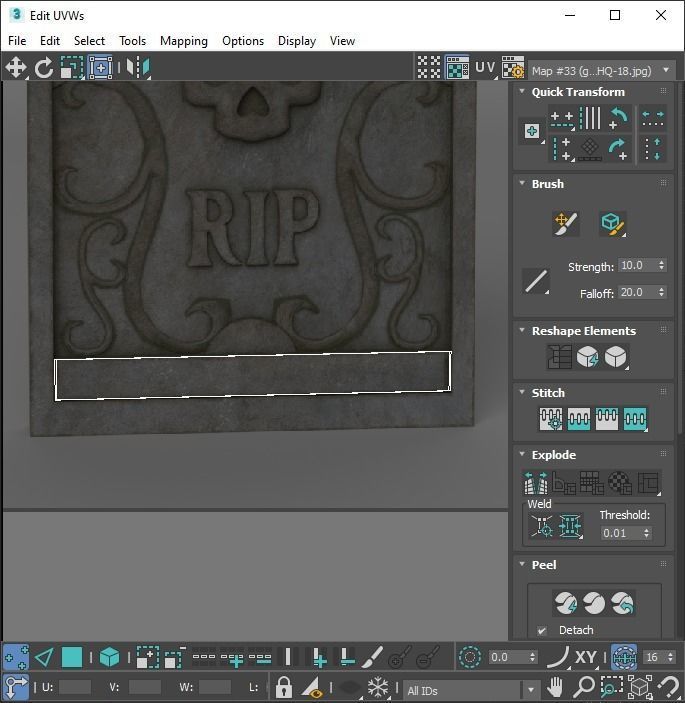 Gravestones Set 3D model_84