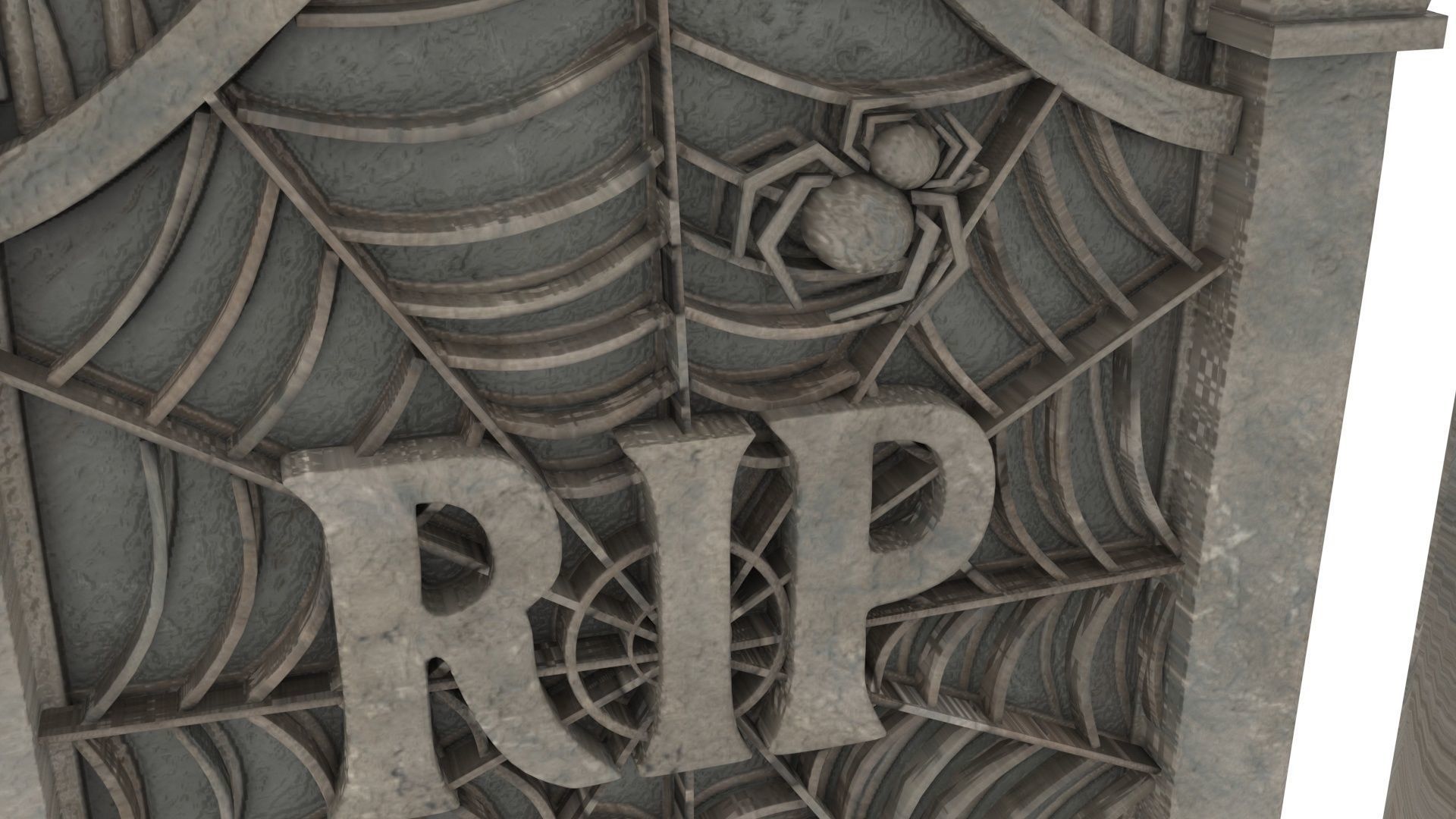 Gravestones Set 3D model_18