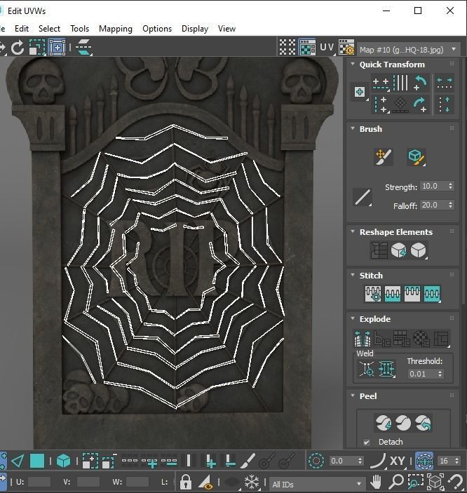 Gravestones Set 3D model_44