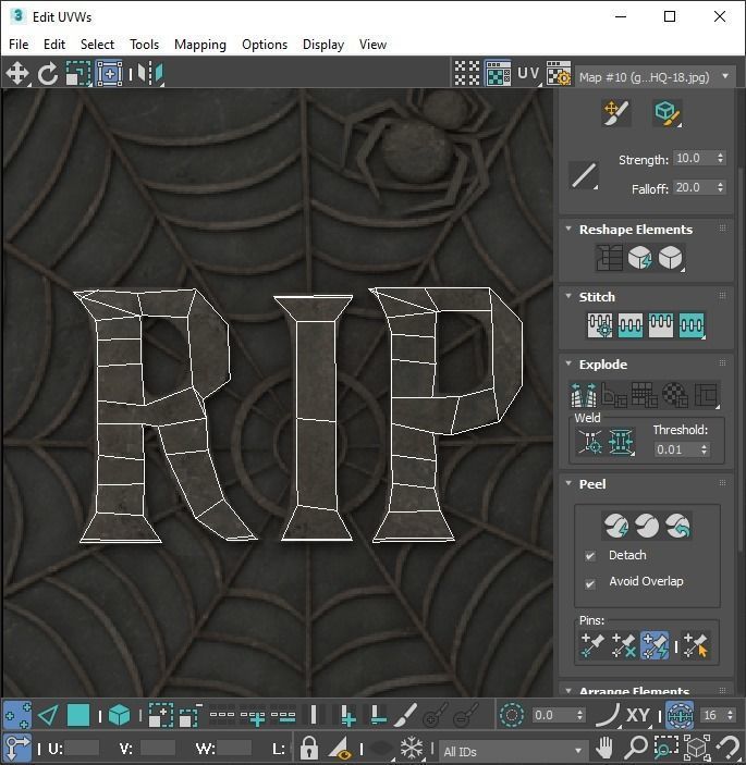 Gravestones Set 3D model_49