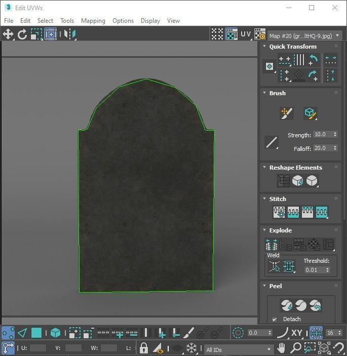 Gravestones Set 3D model_54