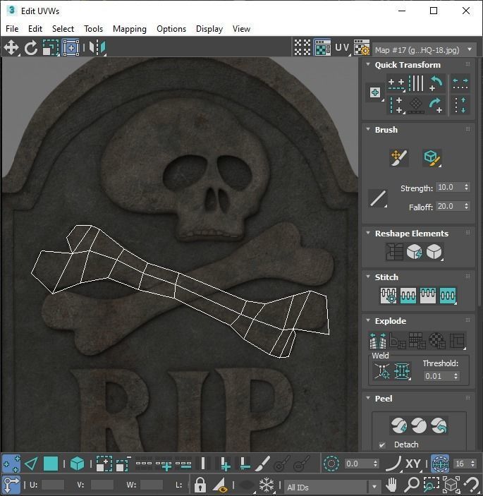 Gravestones Set 3D model_71