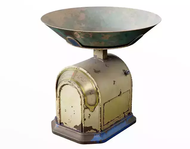 Retro used kitchen Scales weight vintage rusty version da1