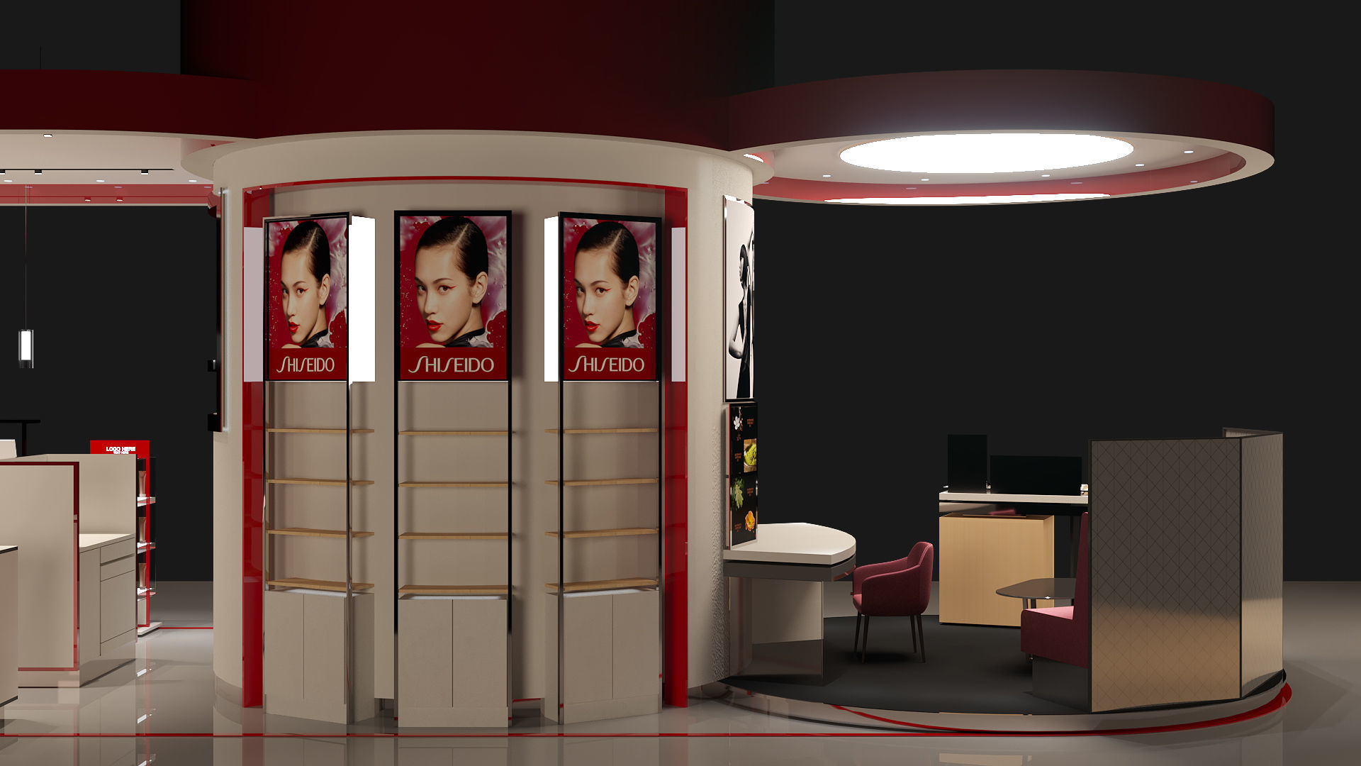 BEAUTY STORE FULL 3D SCENE 3D model_5