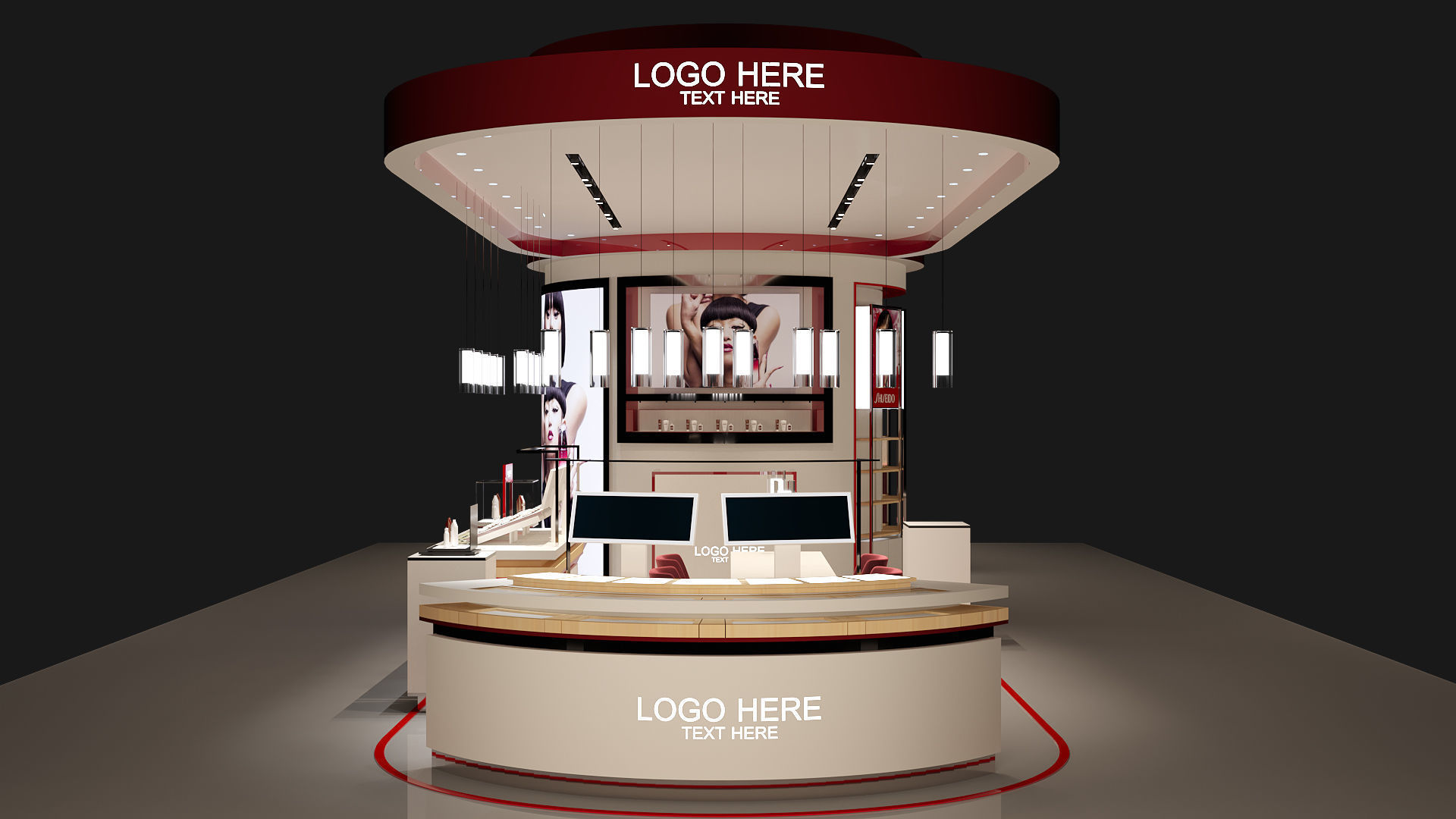 BEAUTY STORE FULL 3D SCENE 3D model_6