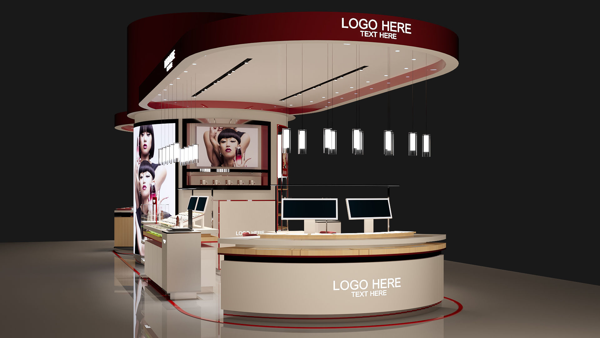 BEAUTY STORE FULL 3D SCENE 3D model_7