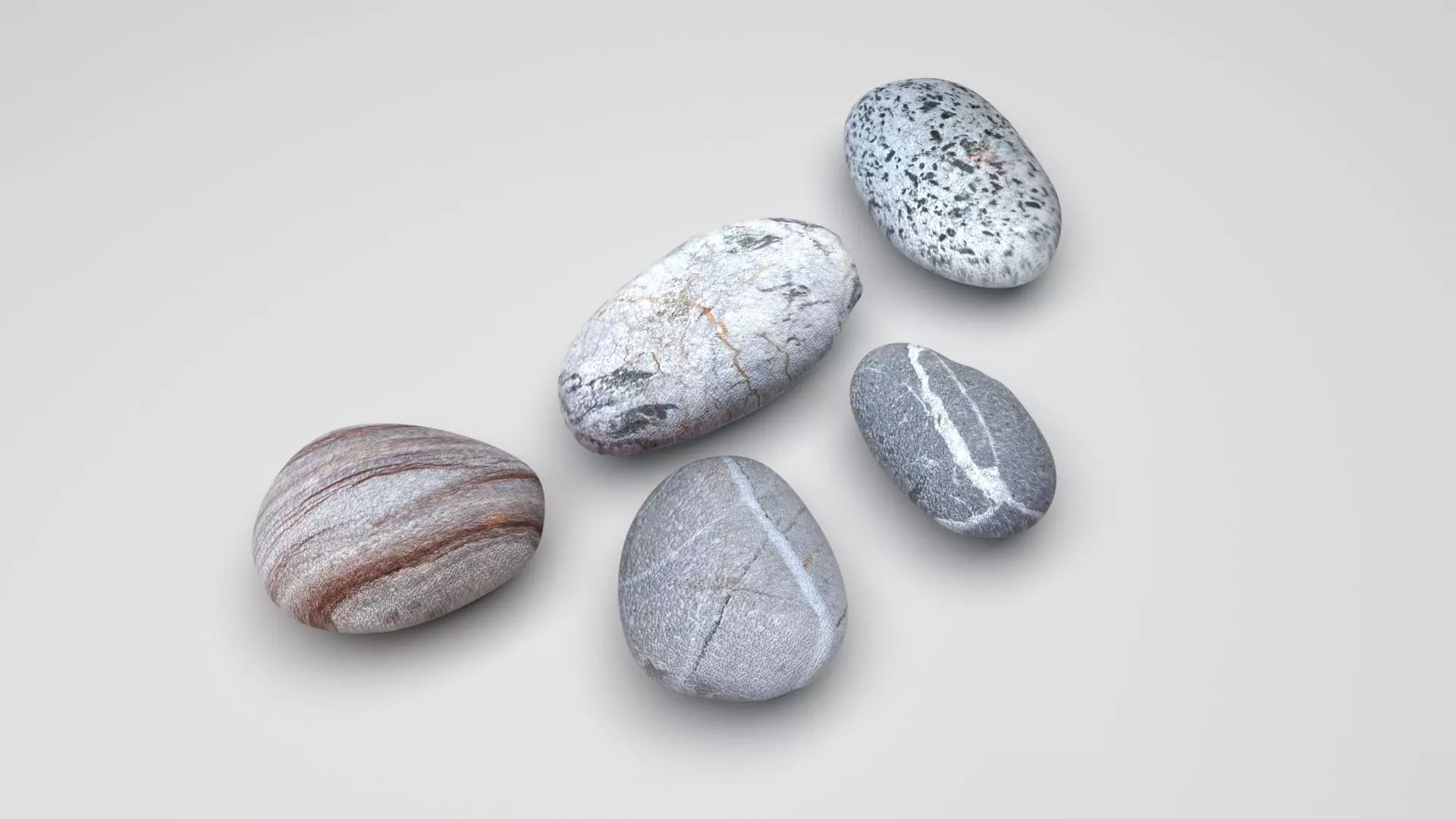Rocks Set 3D model_0