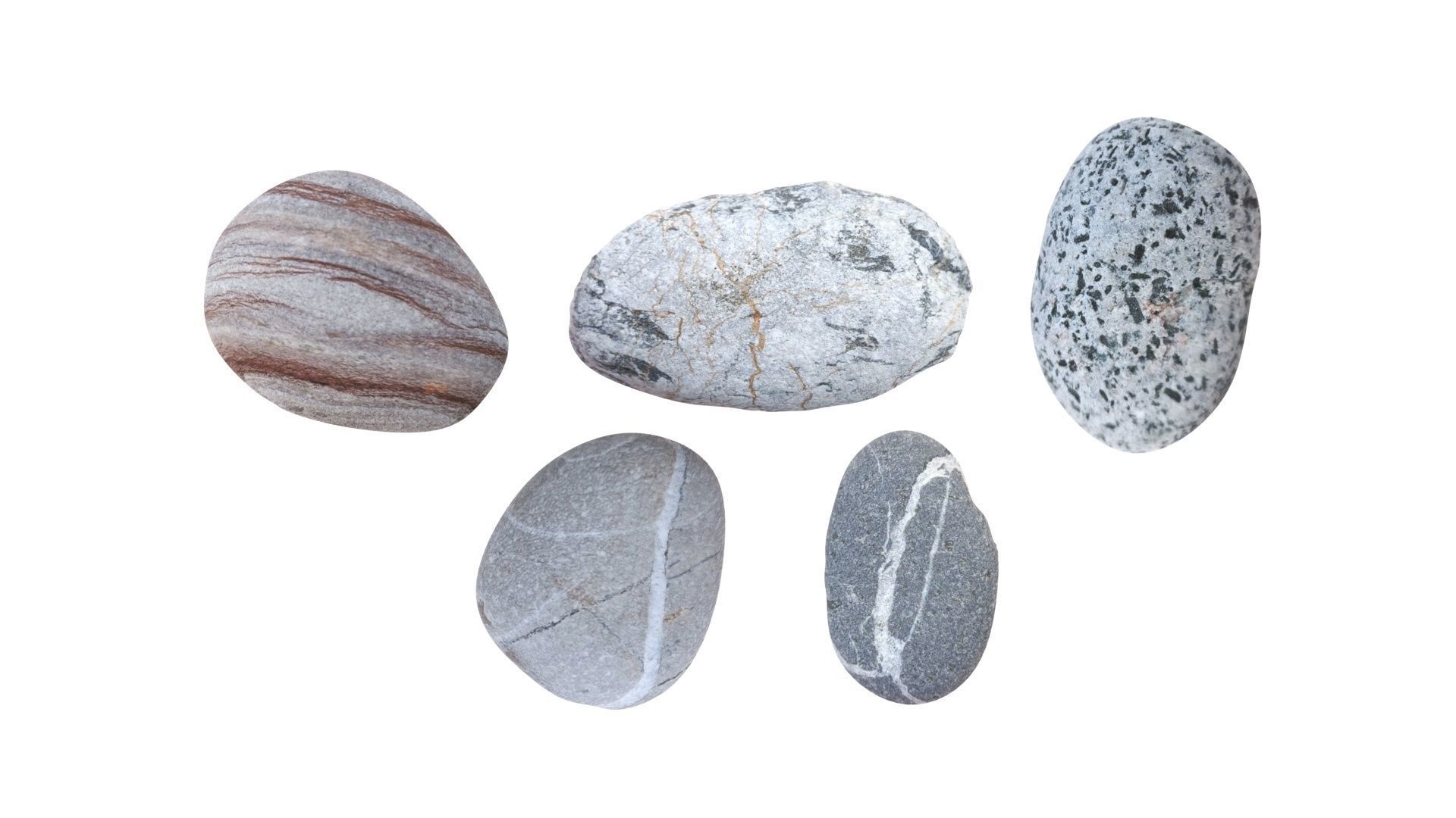 Rocks Set 3D model_12