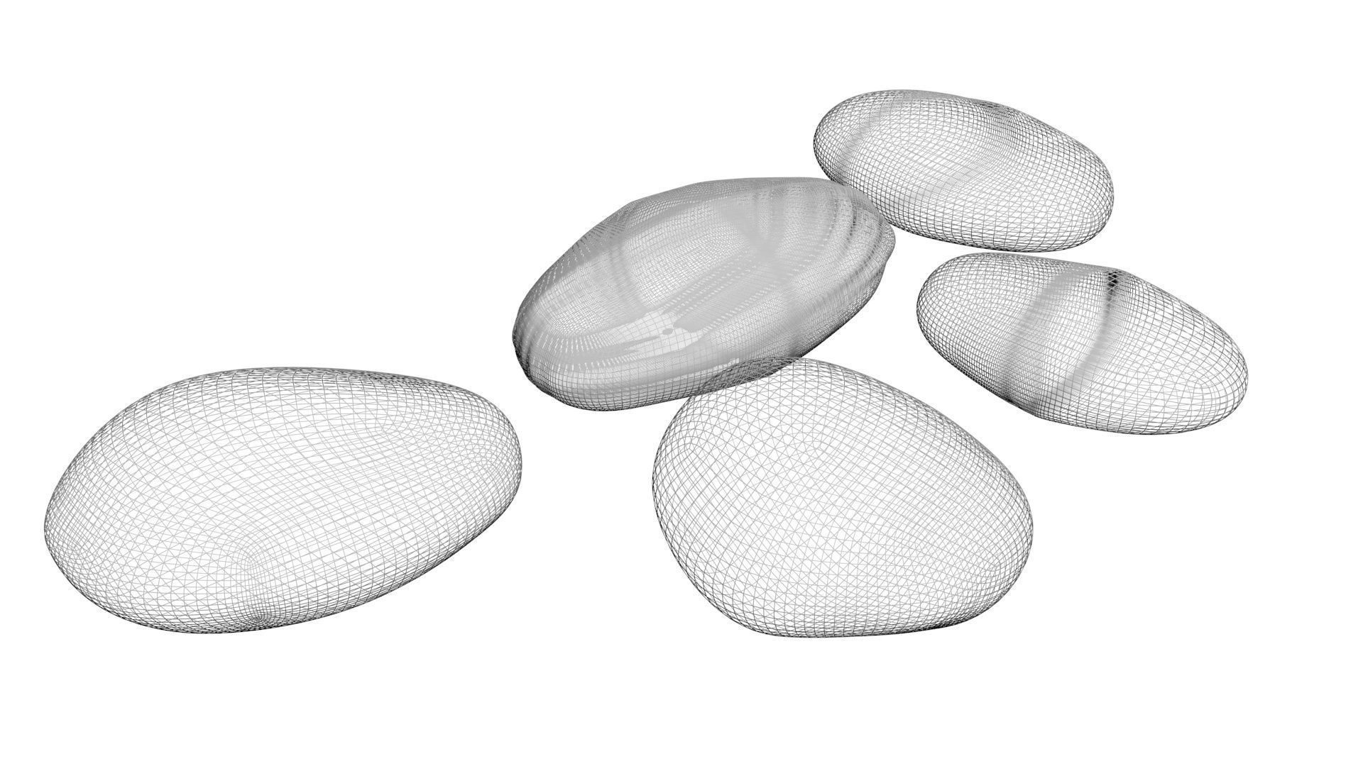 Rocks Set 3D model_13