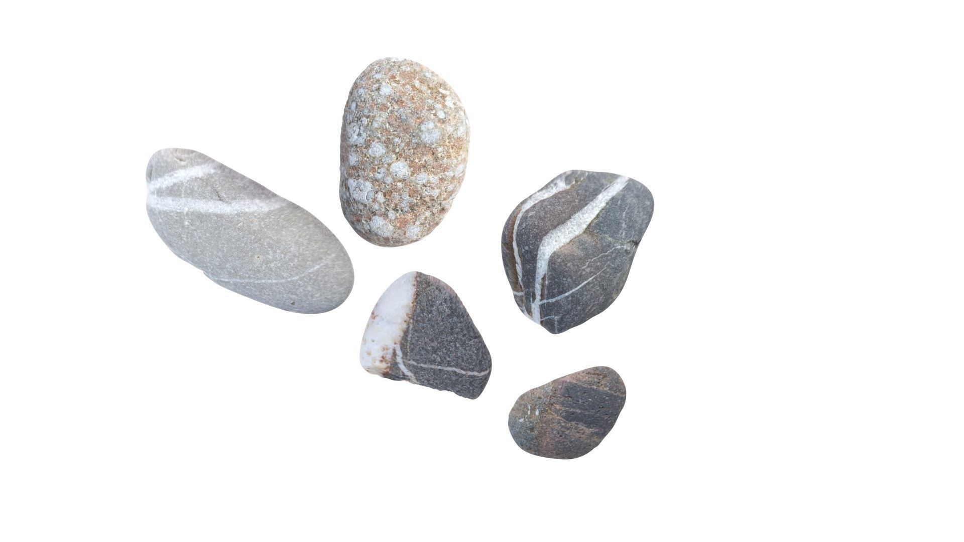 Rocks Set 3D model_11