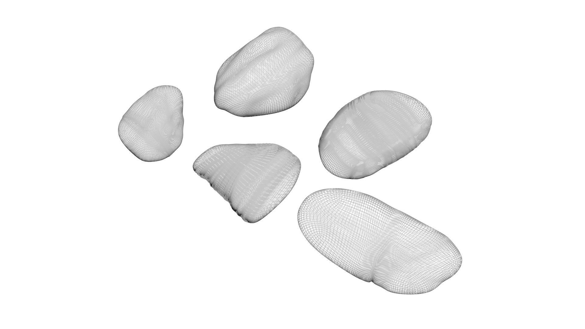 Rocks Set 3D model_16