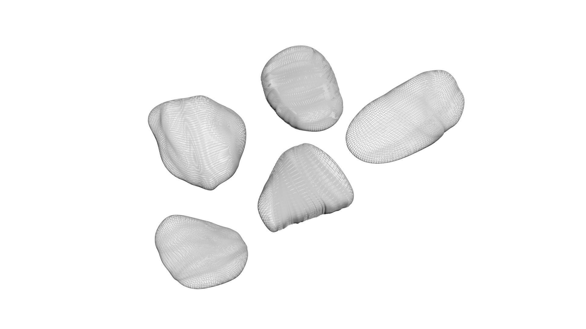 Rocks Set 3D model_15