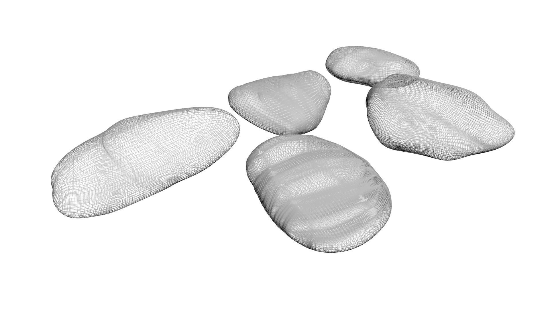 Rocks Set 3D model_13