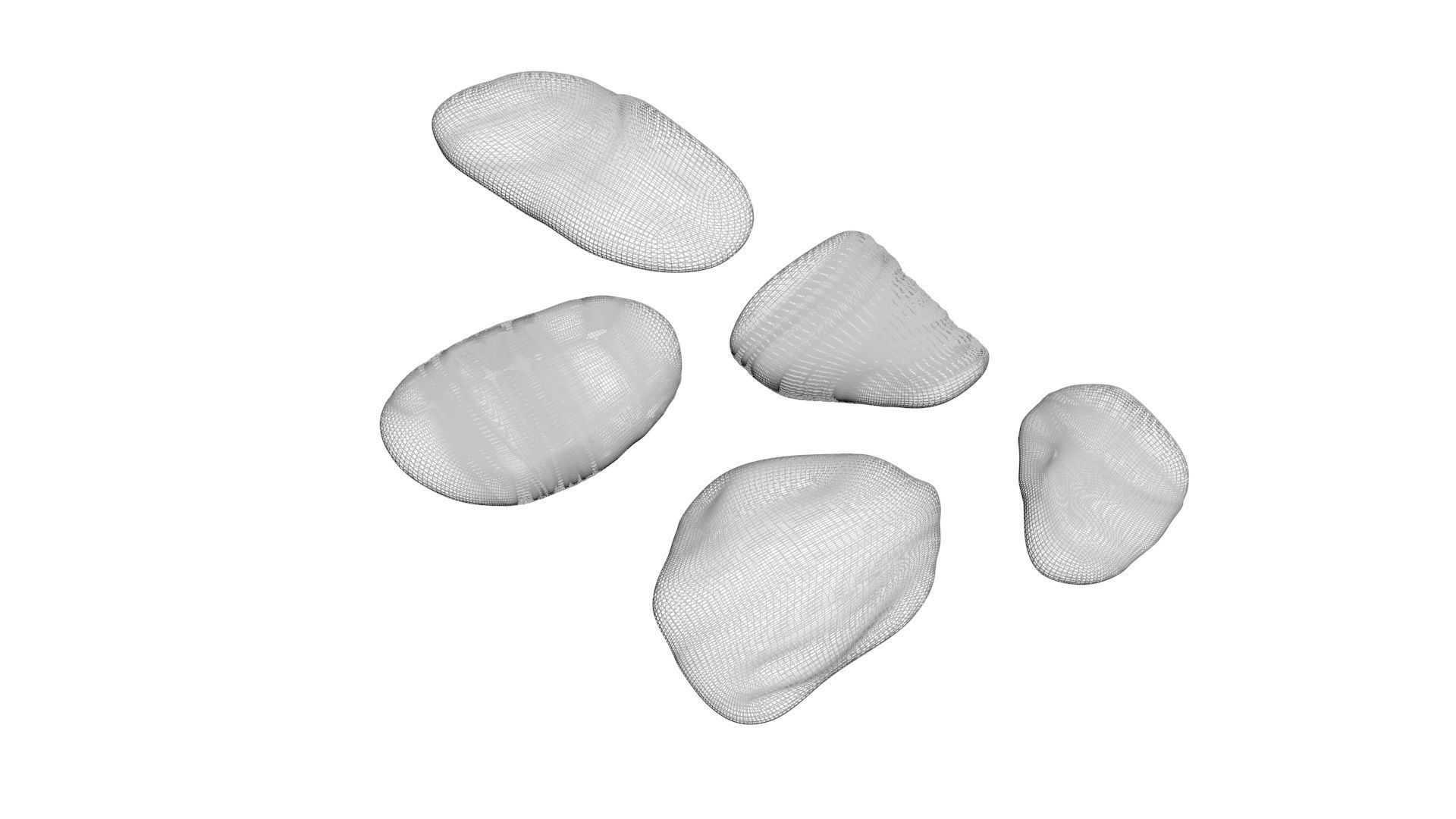 Rocks Set 3D model_14