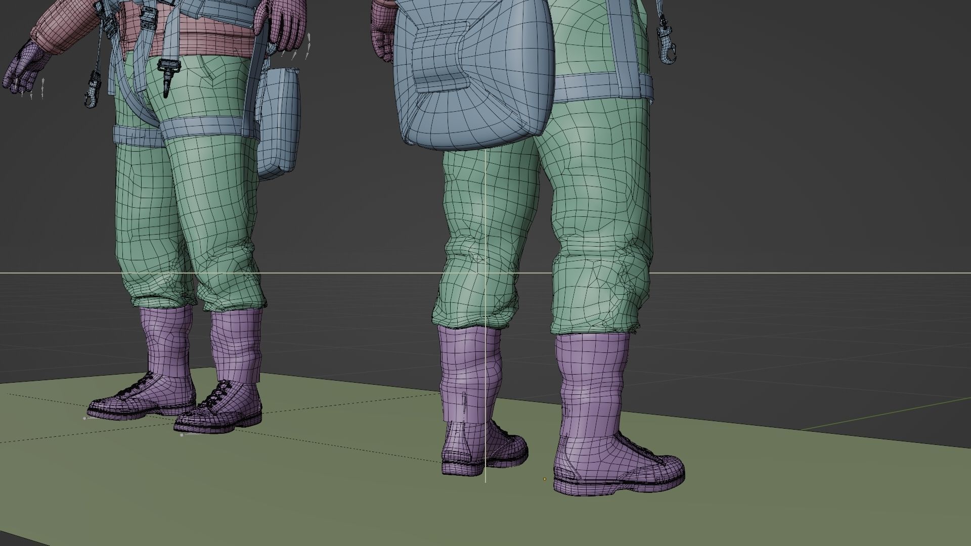  SOLDIER WWII USA Pilot 3D model_20