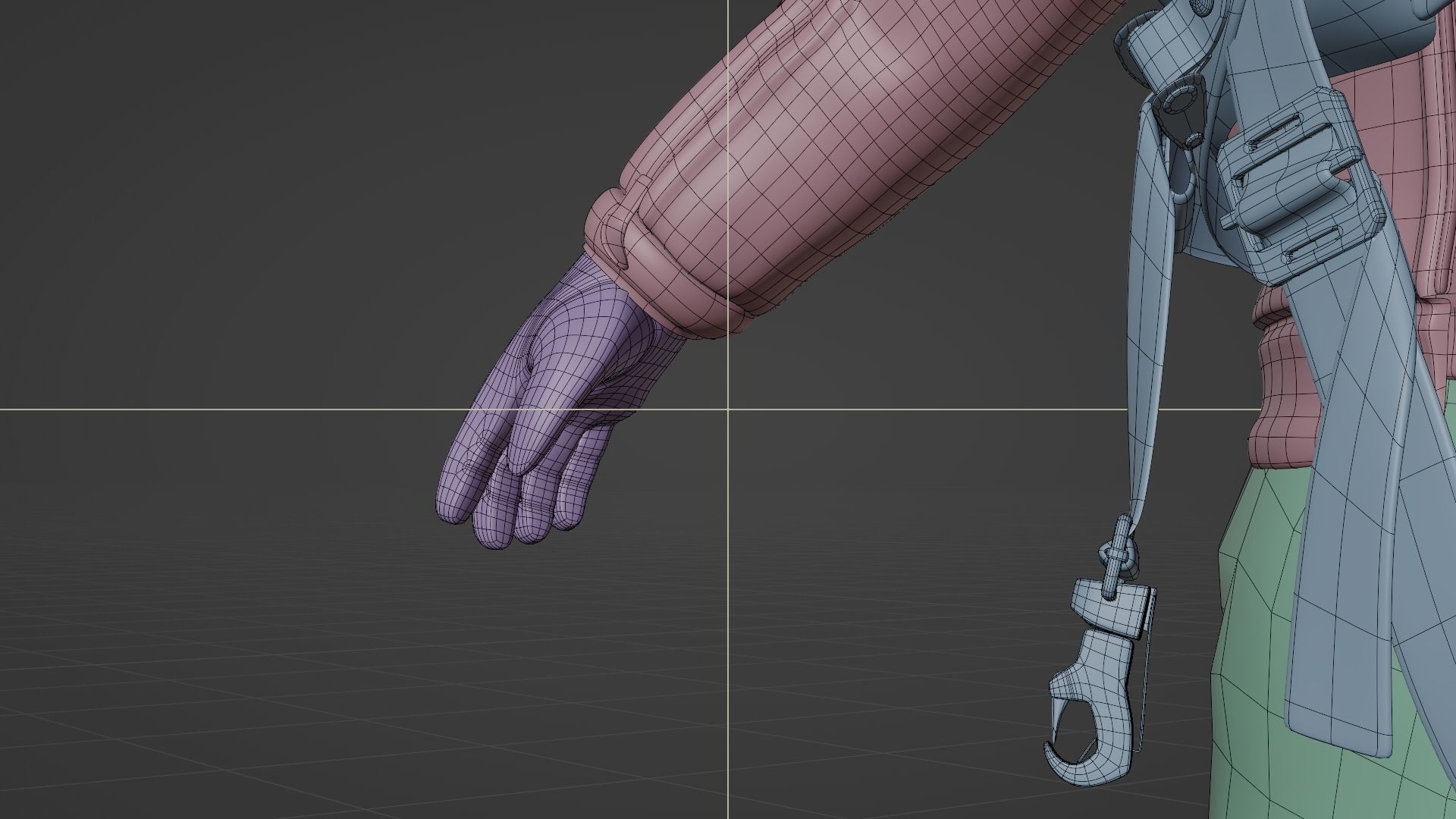  SOLDIER WWII USA Pilot 3D model_24