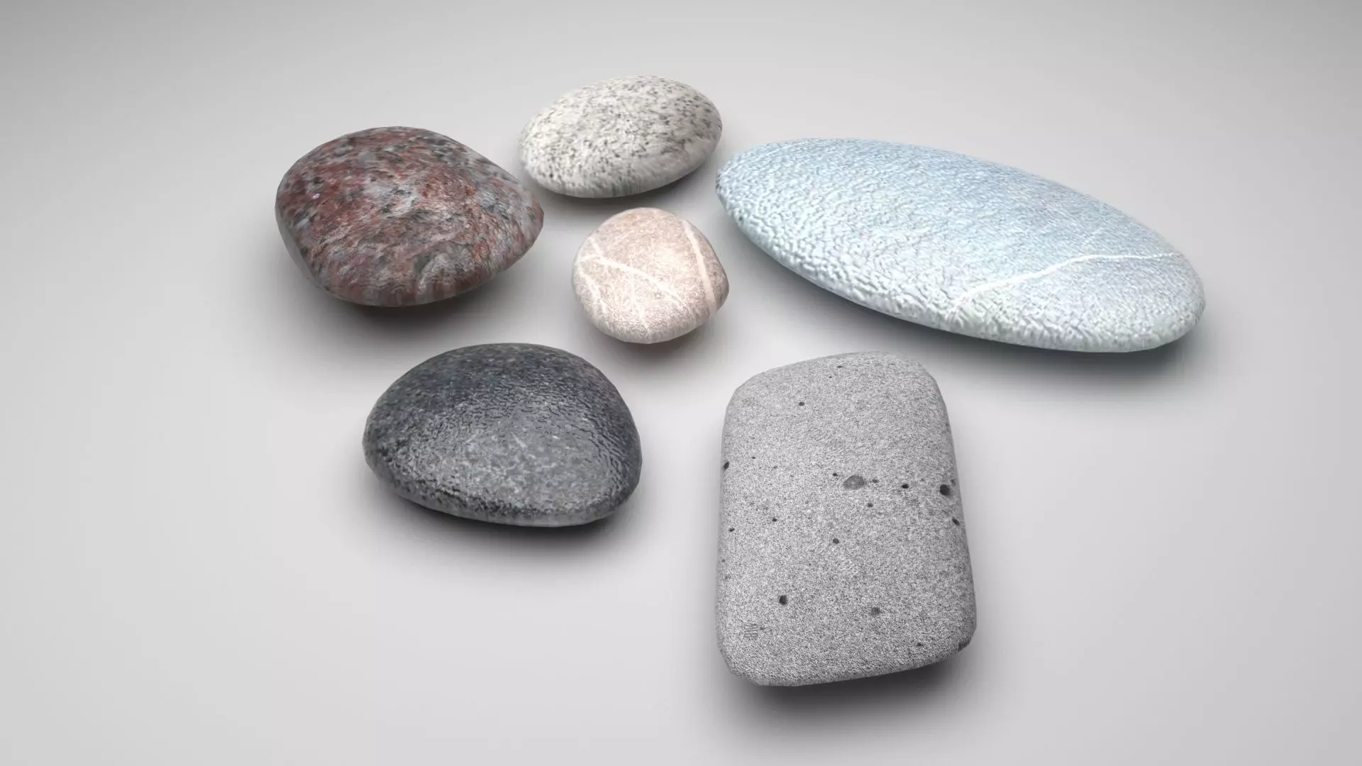 Rocks Set 3D model_0