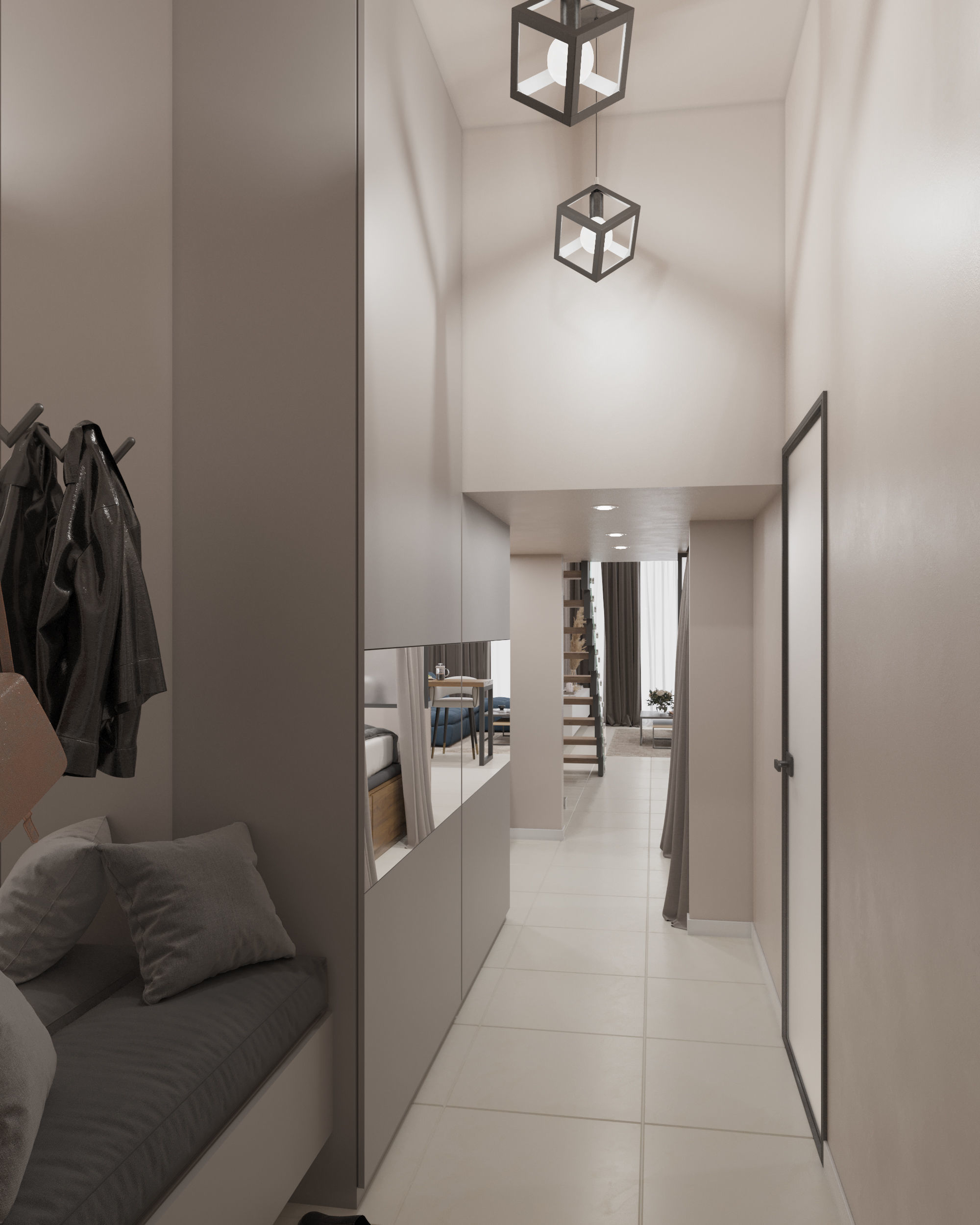Modern Loft Studio Interior Scene 3D model | CGTrader