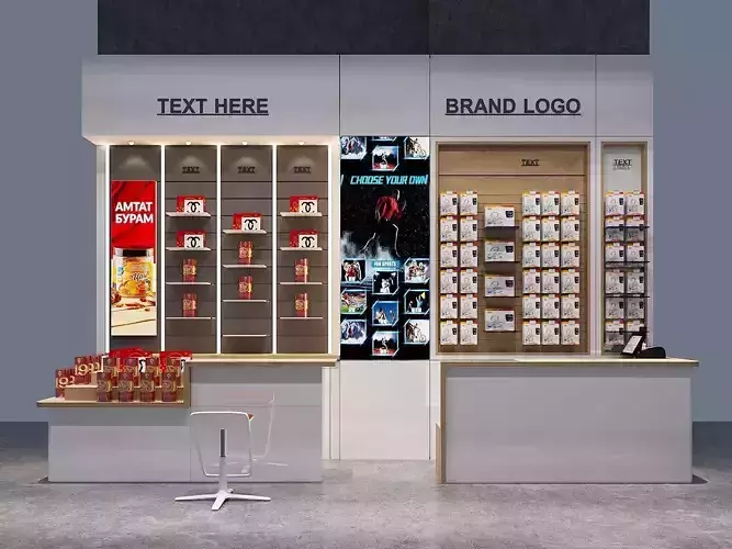 GADGET RETAIL STORE FULL 3D SCENE 3D model