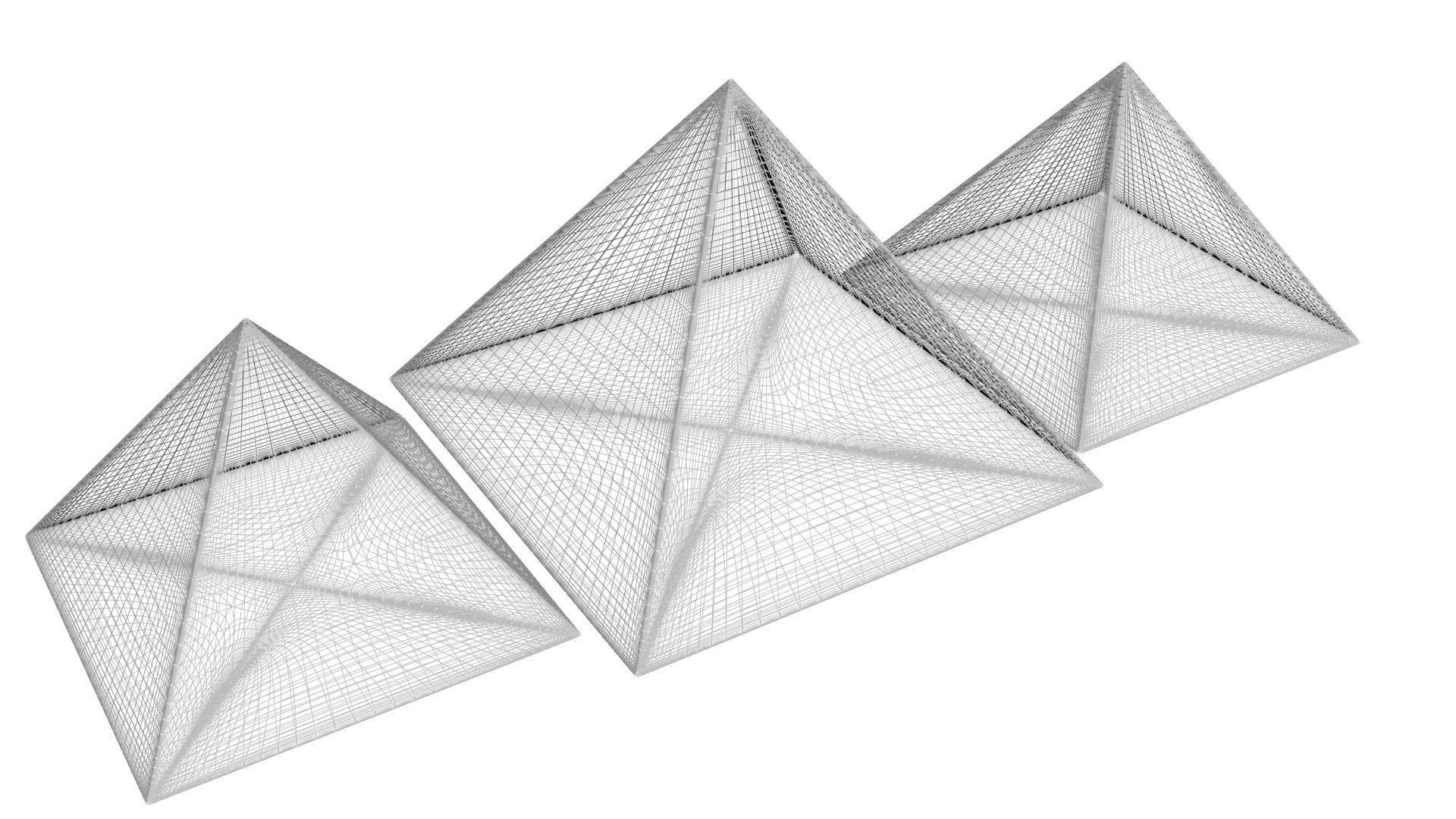 Giza Pyramids 3D model_11