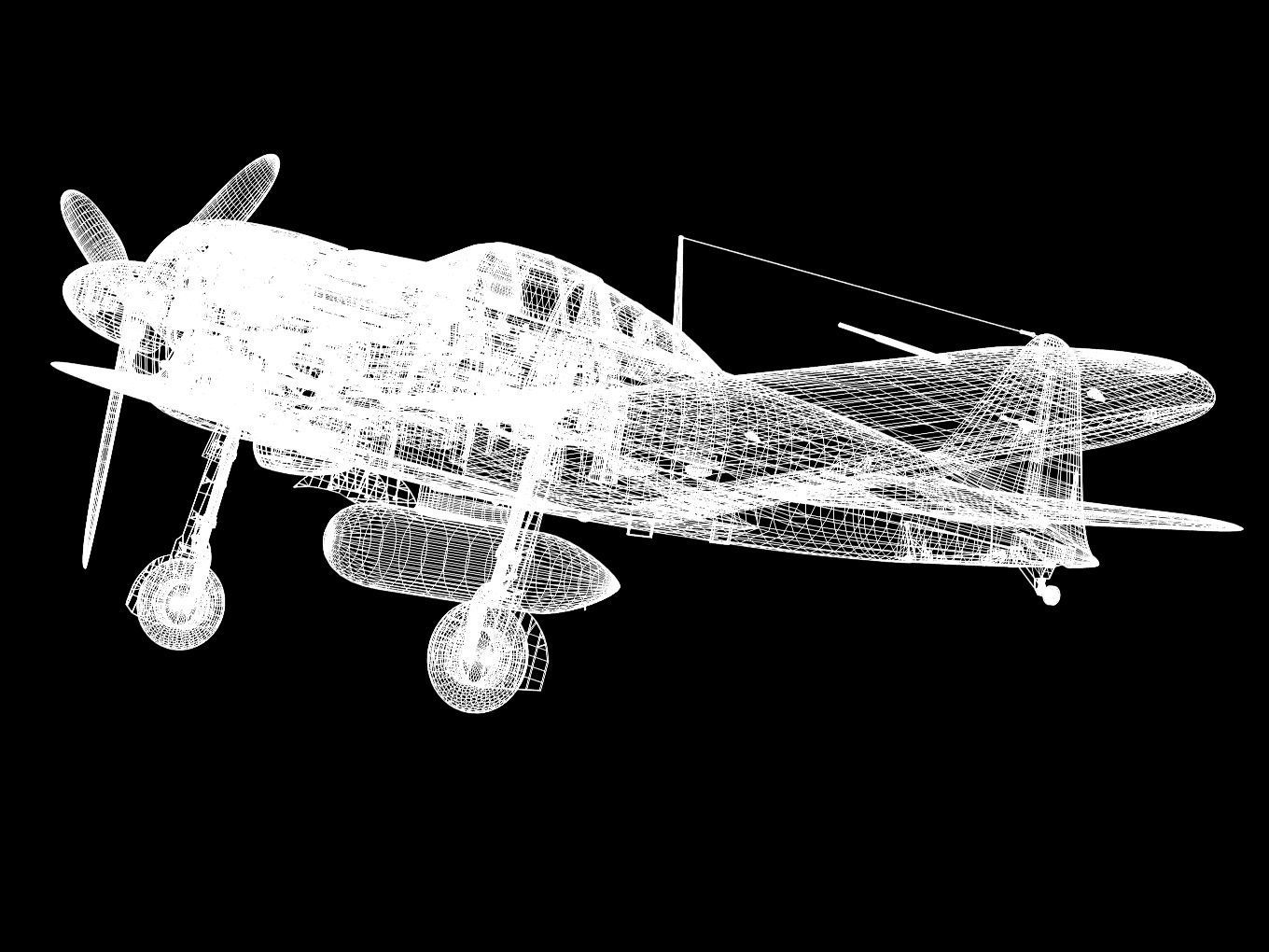 A6M5 Zero fighter Type 52  3D model_21