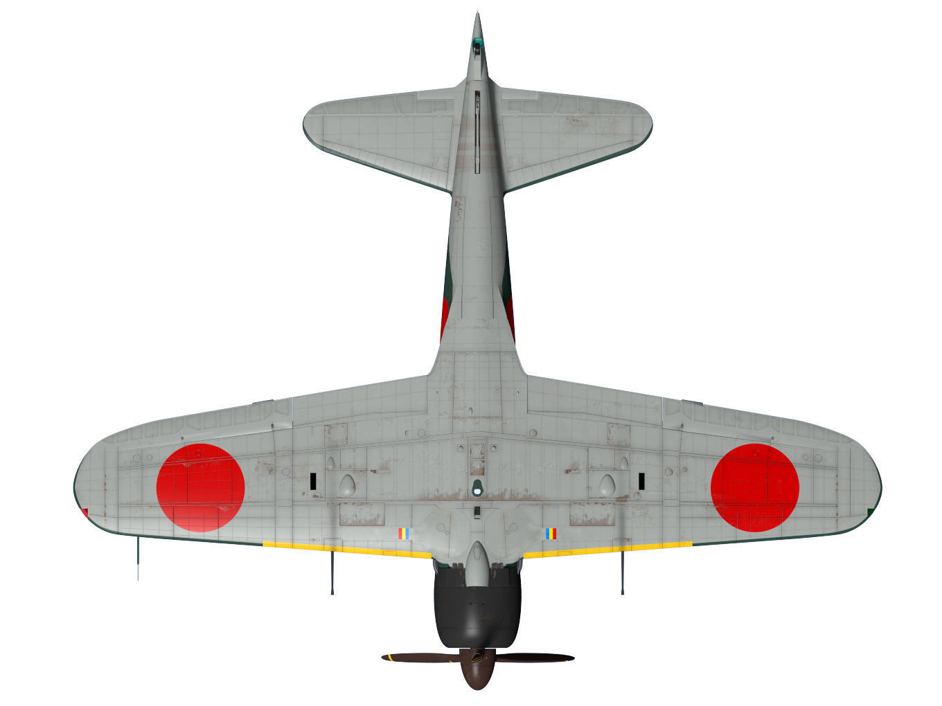 A6M5 Zero fighter Type 52  3D model_18