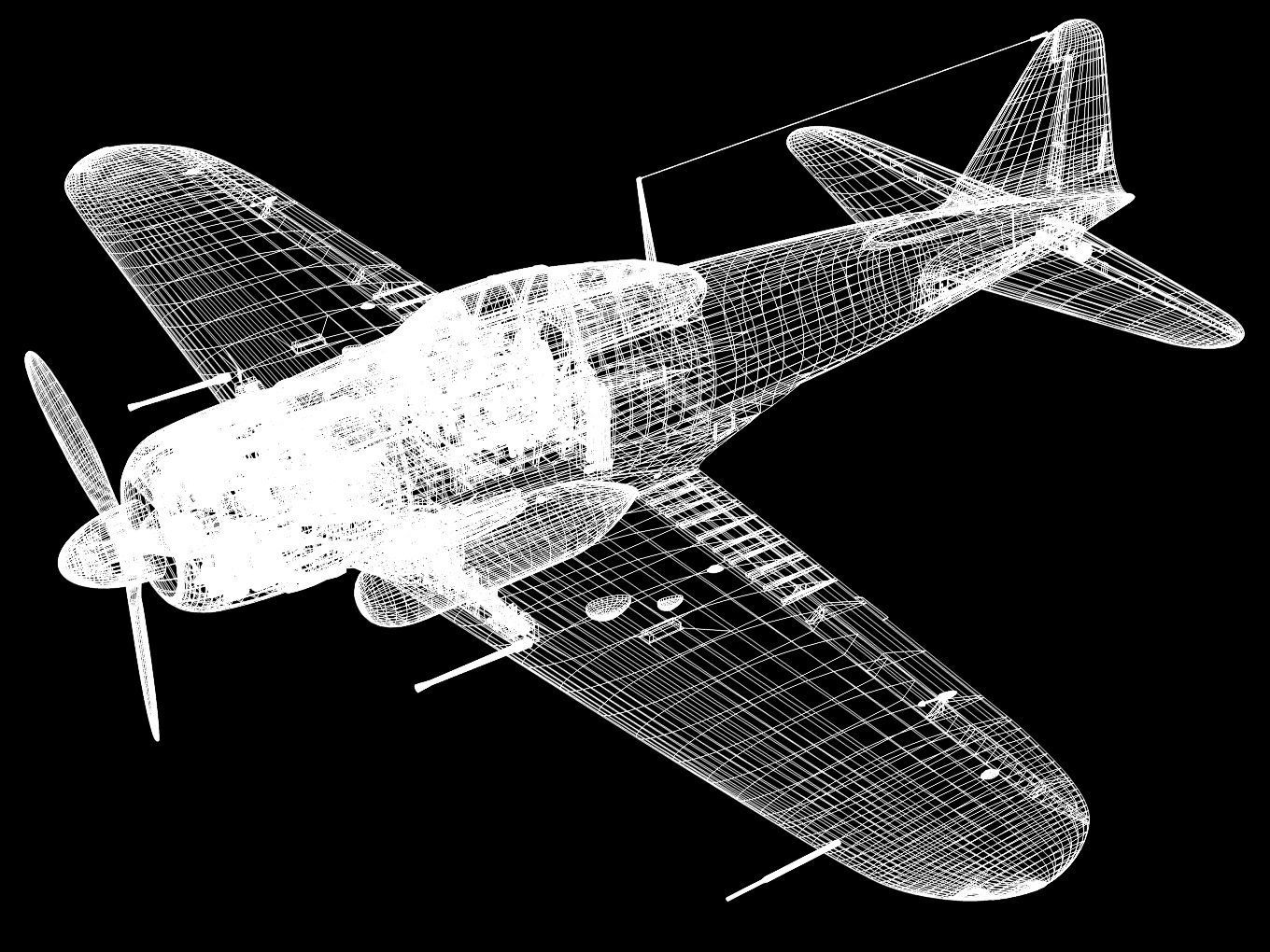 A6M5 Zero fighter Type 52  3D model_20