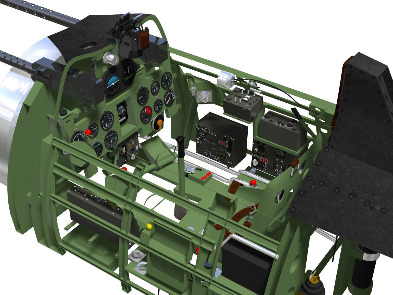 A6M5b Zero fighter Type 52 otsu 3D model_12