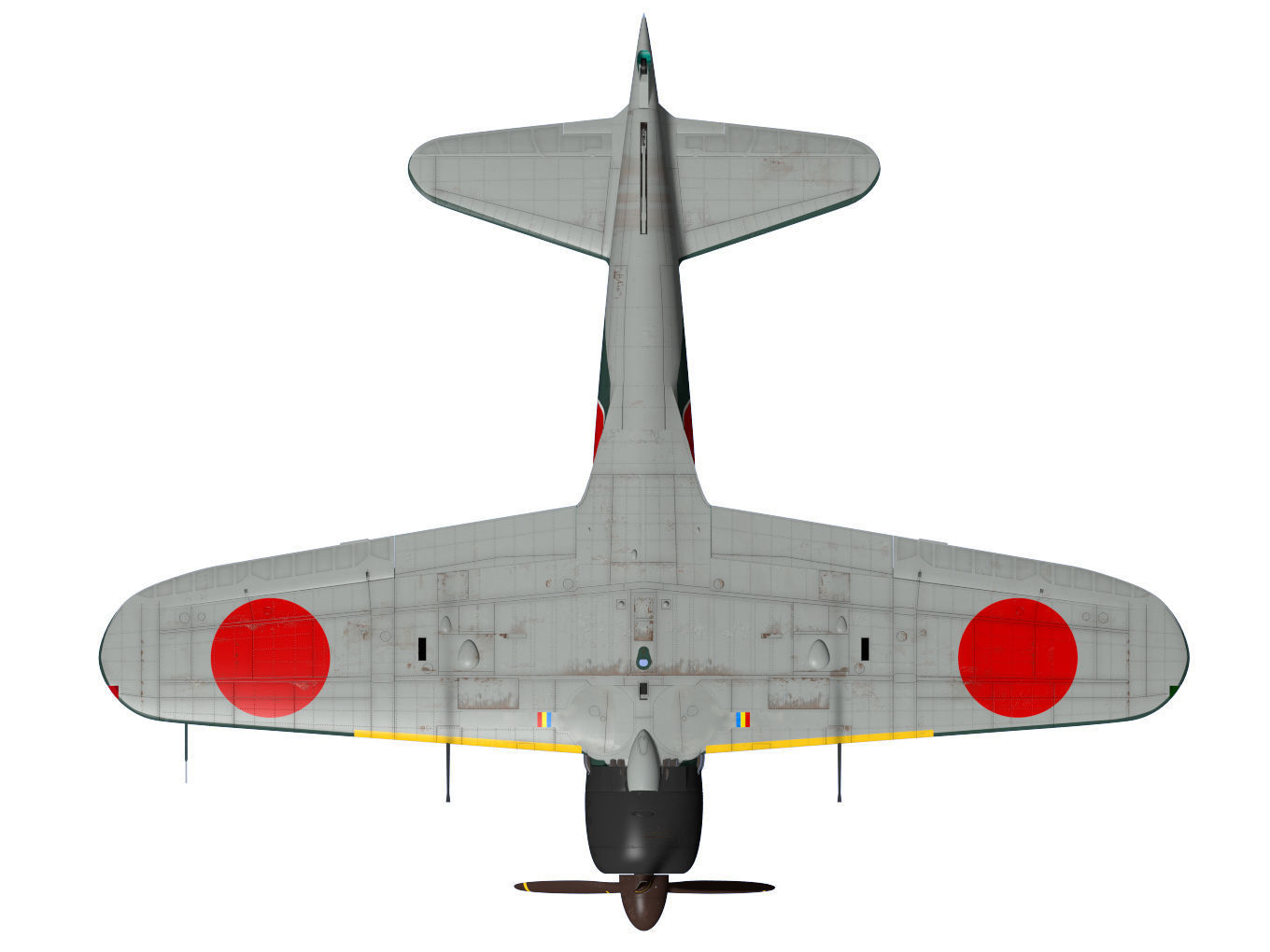 A6M5b Zero fighter Type 52 otsu 3D model_18