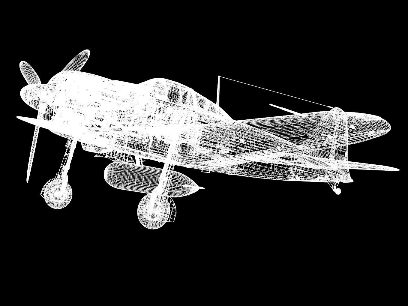 A6M5b Zero fighter Type 52 otsu 3D model_20