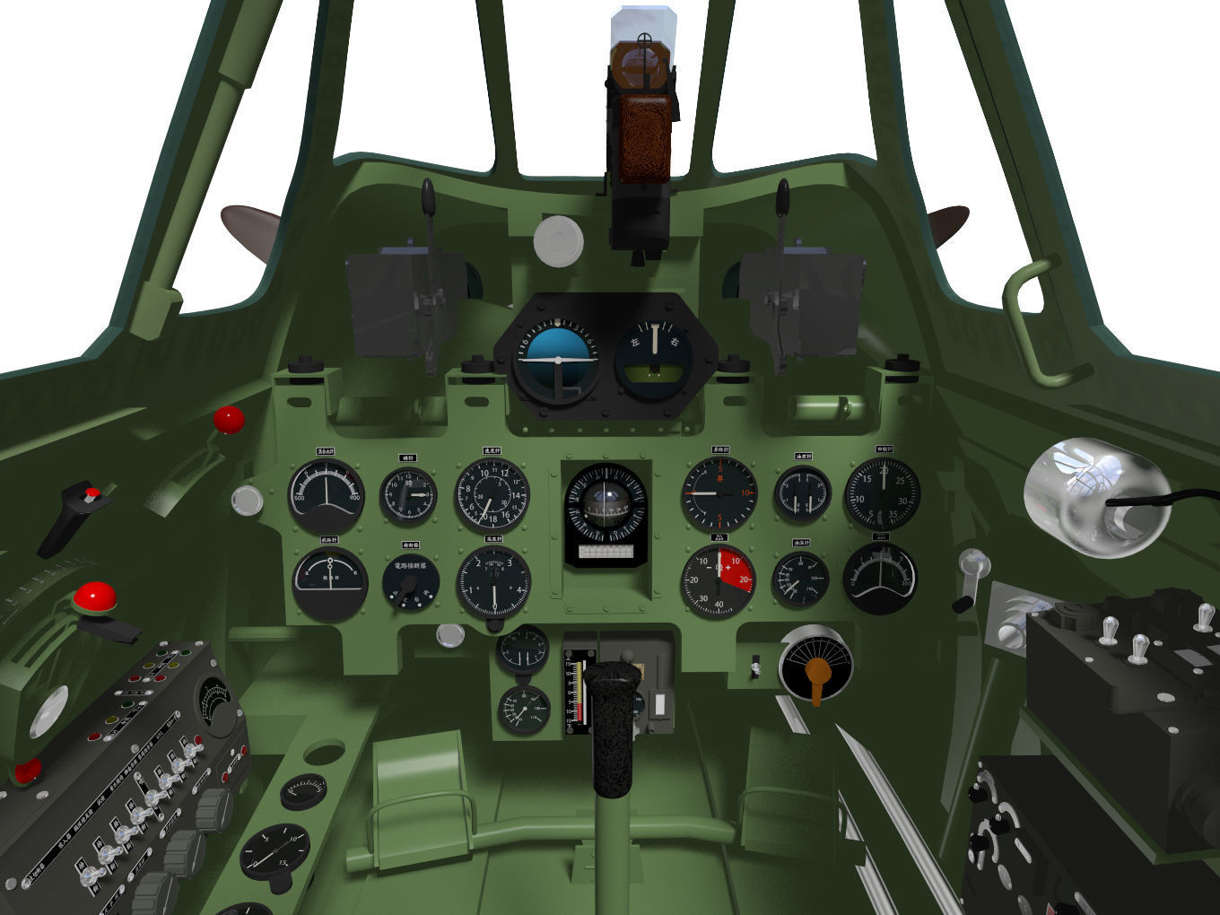 A6M5b Zero fighter Type 52 otsu 3D model_11