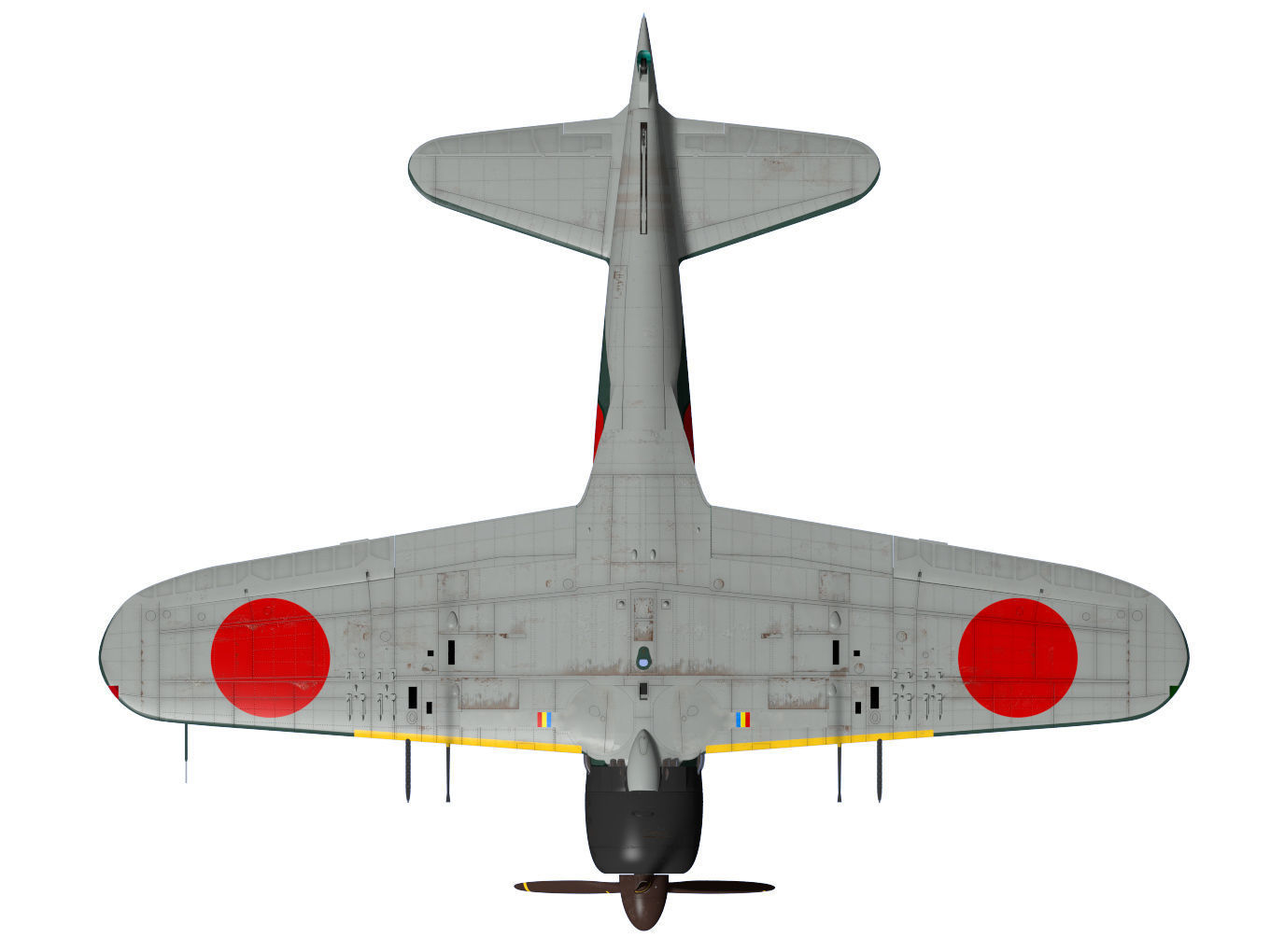 A6M5c Zero fighter Type 52 hei 3D model_18
