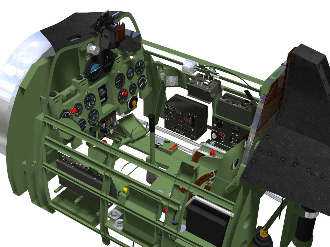 A6M5c Zero fighter Type 52 hei 3D model_11