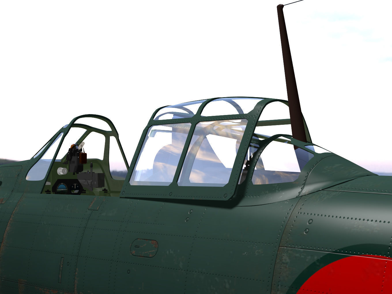 A6M5c Zero fighter Type 52 hei 3D model_10