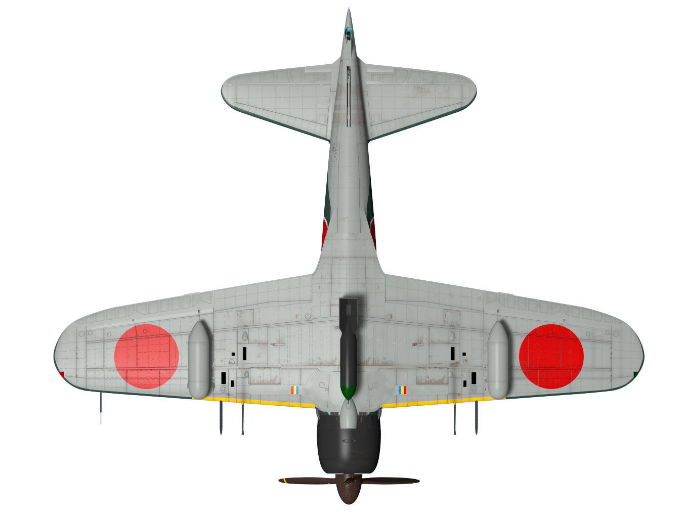A6M7 Zero fighter Type 62 3D model_18