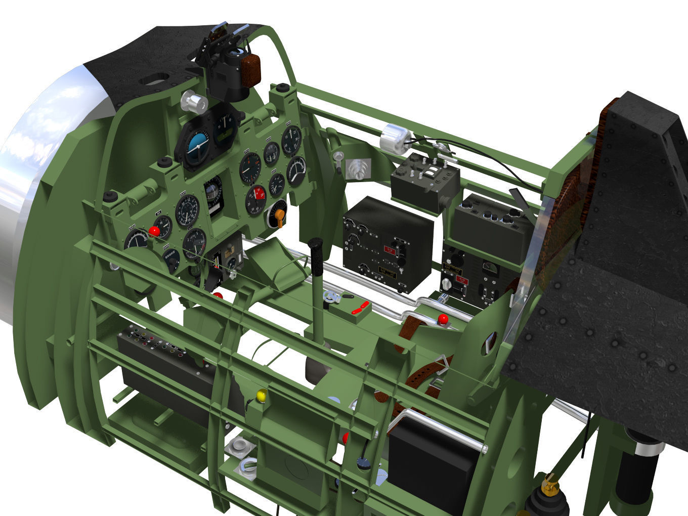 A6M8 Zero fighter Type 54 3D model_11