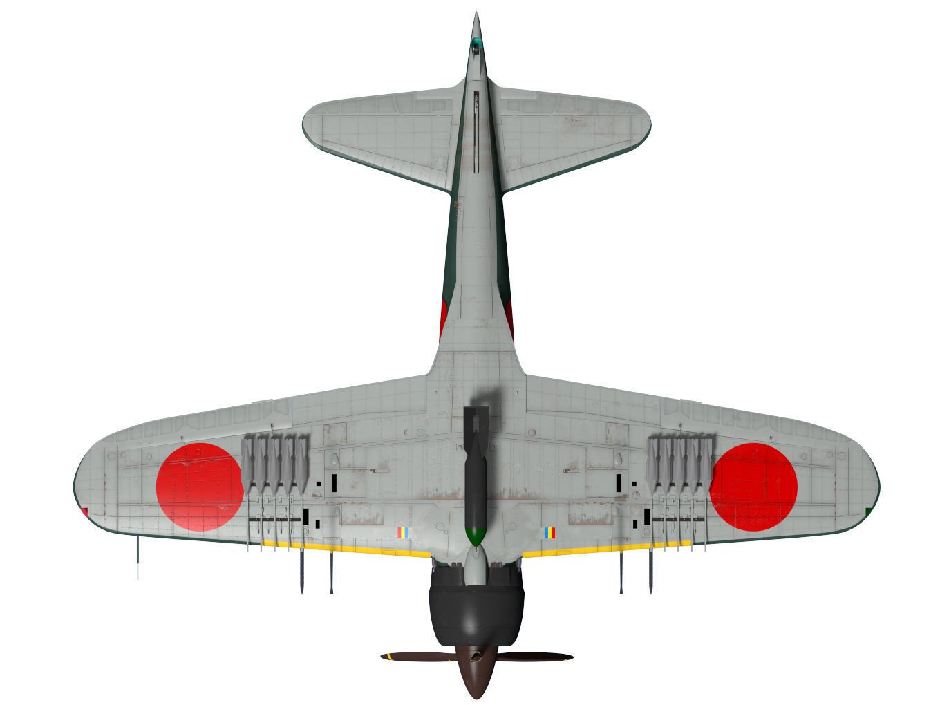 A6M8 Zero fighter Type 54 3D model_18