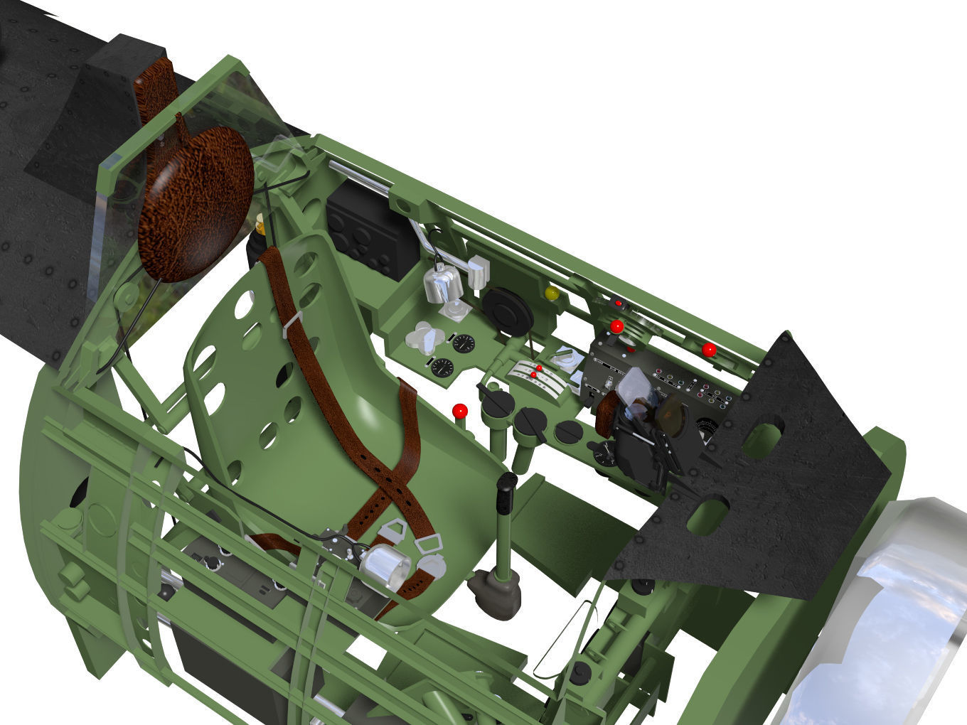 A6M8 Zero fighter Type 54 3D model_12