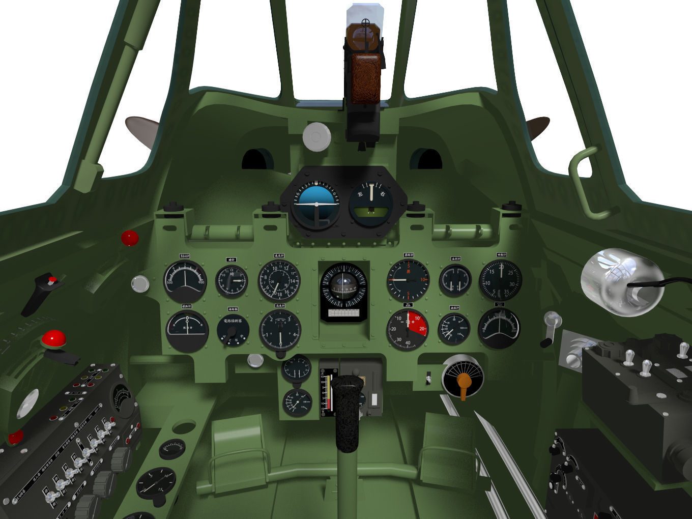 A6M8 Zero fighter Type 54 3D model_13