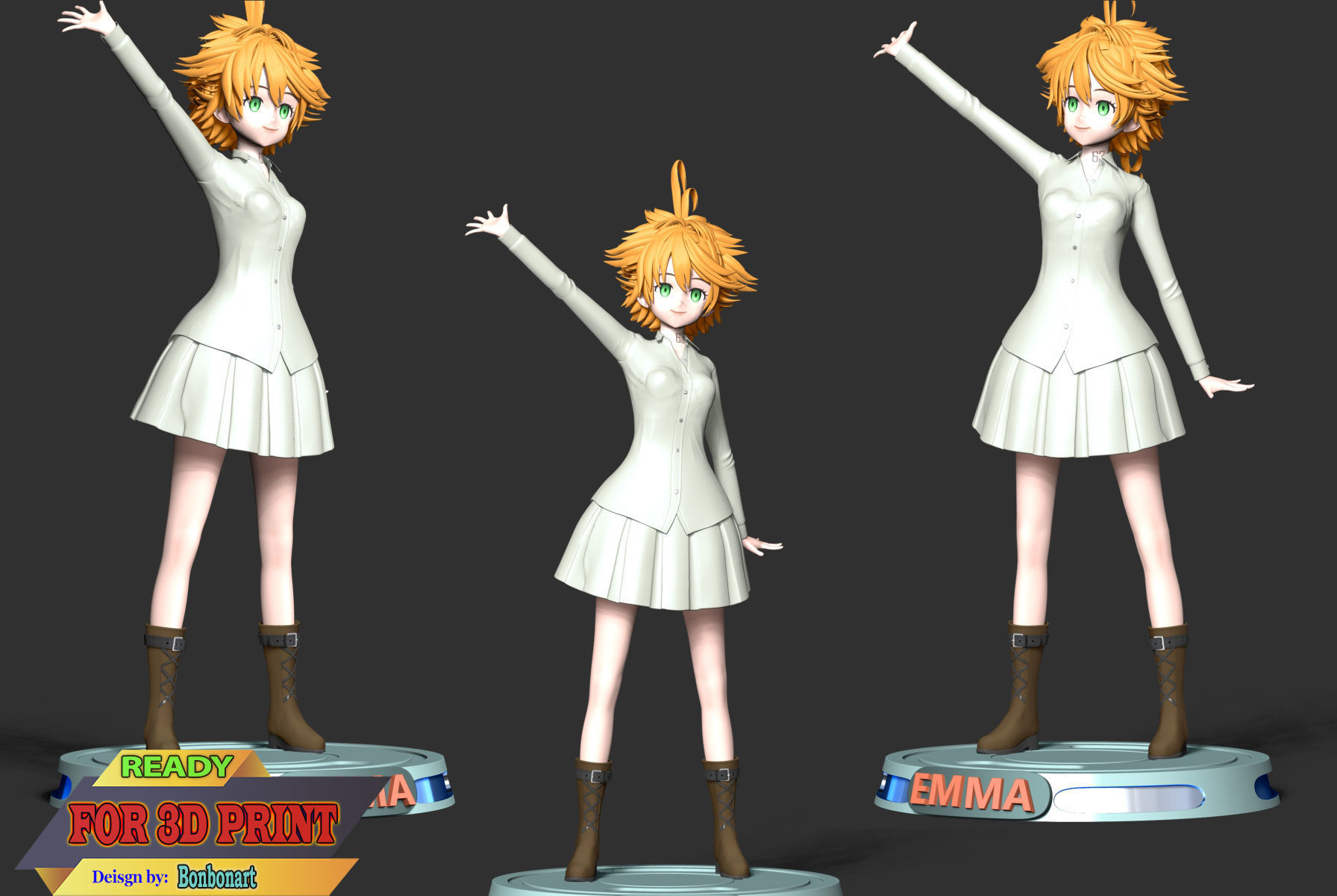 Emma - The Promised Neverland 3D print model_3