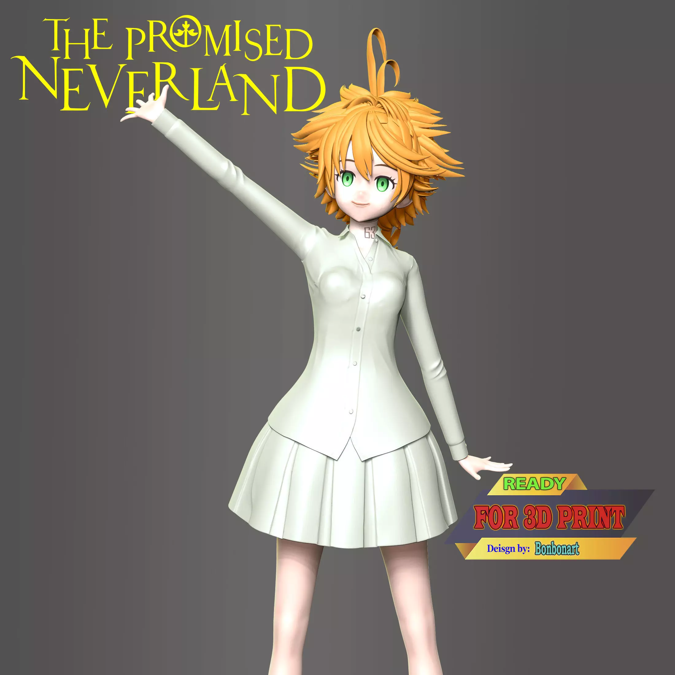 Emma - The Promised Neverland 3D print model_0