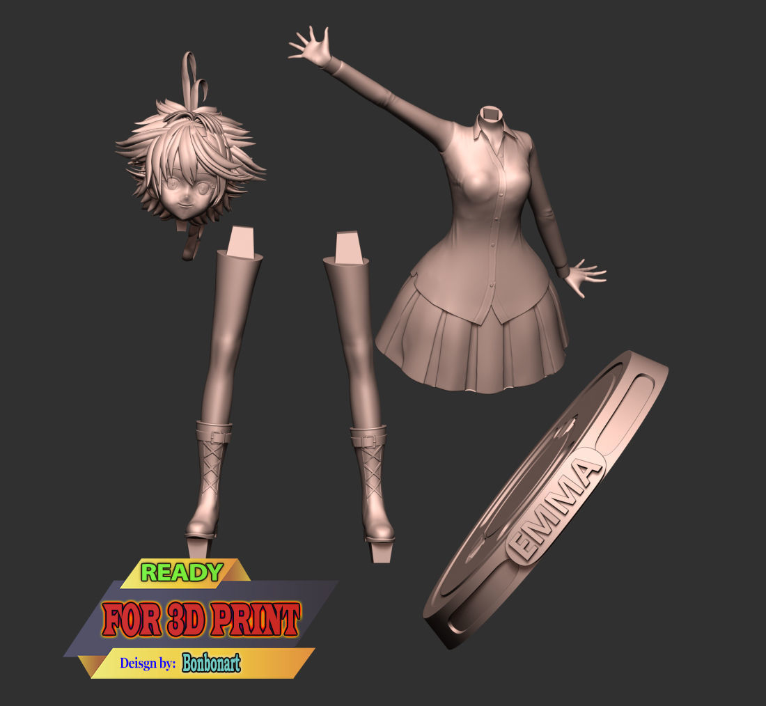 Emma - The Promised Neverland 3D print model_2