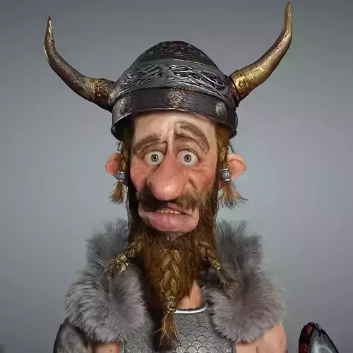 Viking  High quality character full Rigged and Animated 3D model